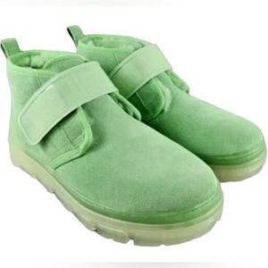 UGG NEUMEL CLEAR CHUKKA WOMEN’S BOOTS NEON GREEN SNEAKERS SHOES SIZE 5